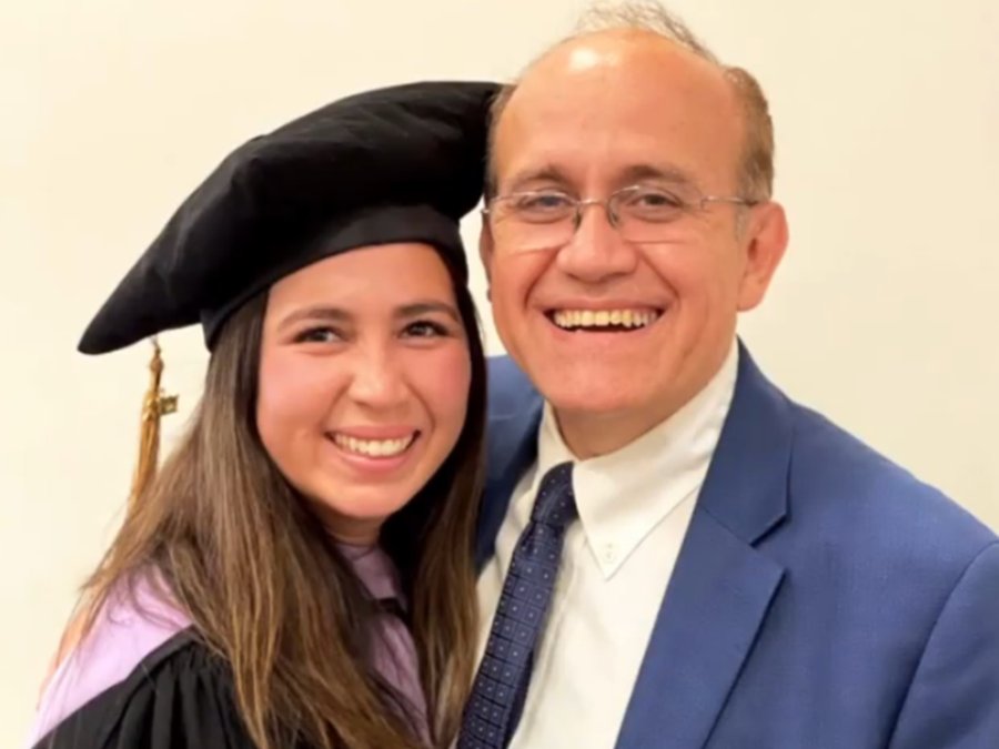 Dr. Raygada with Dr. Patricia Raygada-Rabanal at her 2021 dental school graduation